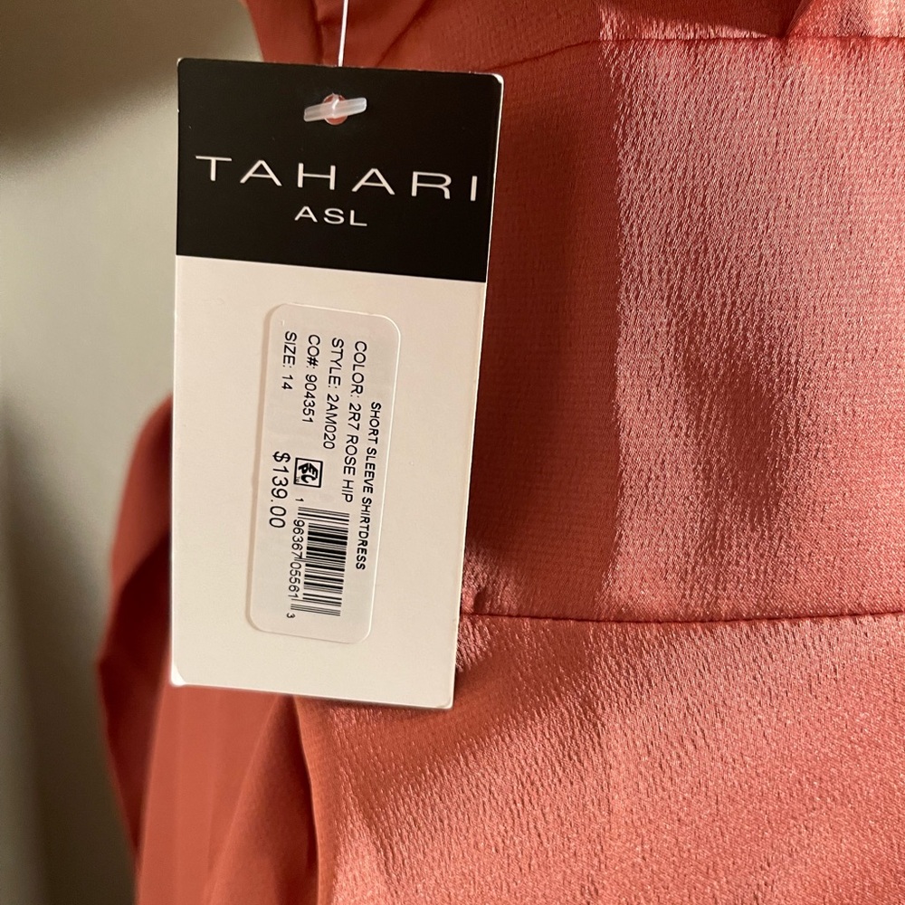 Tahari Coral Wrap-Front Midi Dress - Picture 9 of 11